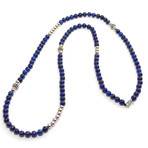 Necklace + Wrap Bracelet // Lapis Lazuli + Cubic Zirconia