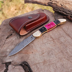 Damascus Pocket Folding Knife // 2364