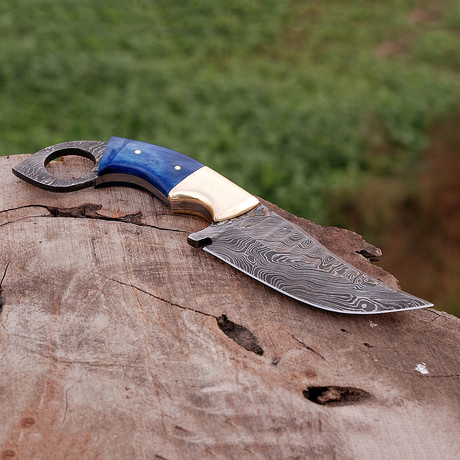 Damascus Skinner Knife // HK0264