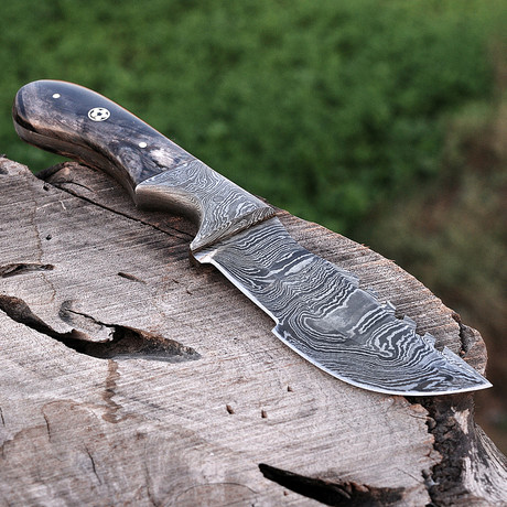Damascus Mini Tracker Knife // HK0266