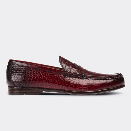 Zechariah Loafer Moccasin Shoes // Claret Red (Euro: 38)