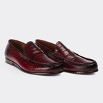 Zechariah Loafer Moccasin Shoes // Claret Red (Euro: 42)