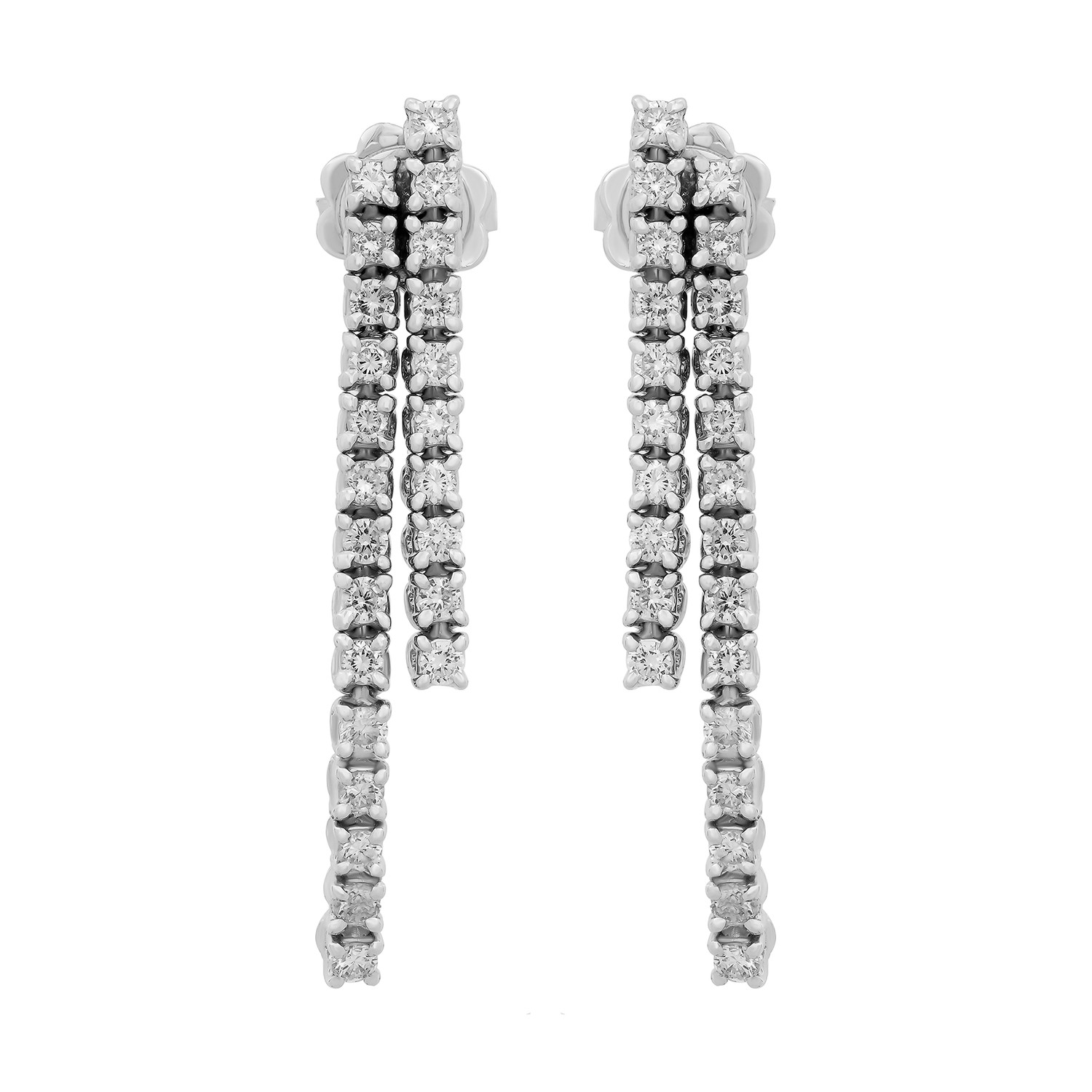Damiani Eden 18k White Gold Diamond Earrings - Damiani - Touch of Modern
