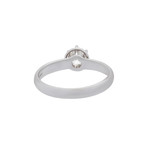 Damiani Queen 18k White Gold Diamond Engagement Ring // Ring Size: 7.25