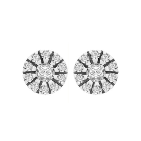 Damiani Minou 18k White Gold Diamond Earrings