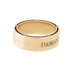 Damiani D Side 18k Yellow Gold Diamond Ring (Ring Size: 7)