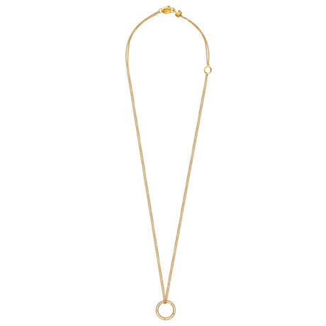 Damiani D.Side 18k Yellow Gold Diamond Pendant Necklace // Chain Length: 18" // 20022213