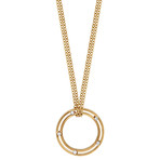 Damiani D.Side 18k Yellow Gold Diamond Pendant Necklace // Chain Length: 18" // 20022213