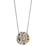 Damiani 18k White Gold Diamond Pendant Necklace