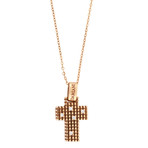 Damiani Metropolitan 18k Rose Gold Diamond Pendant Necklace // Chain Length: 17"