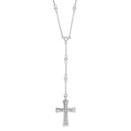 Damiani 18k White Gold Diamond Pendant Necklace // Chain Length: 17"