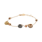 Damiani 18k Yellow Gold + 18k Black Gold Diamond Bracelet // Bracelet Size: 7.5"