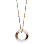 Damiani D.Icon 18k Rose Gold Diamond Pendant Necklace // Chain Length: 18"