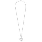 Damiani Sterling Silver Diamond Necklace I // Chain: 32"
