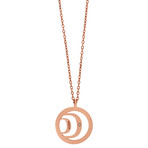 Damiani Damianissima 9k Rose Gold Diamond Pendant Necklace // Chain Length: 16"