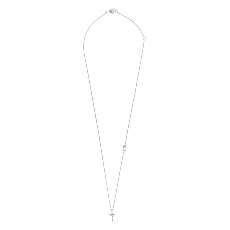 Damiani Mini Symbols 18k White Gold Diamond Pendant Necklace // Chain Length: 17" // 20064094