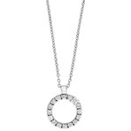 Damiani Mini Symbols 18k White Gold Diamond Pendant Necklace // Chain Length: 17" // 20064095
