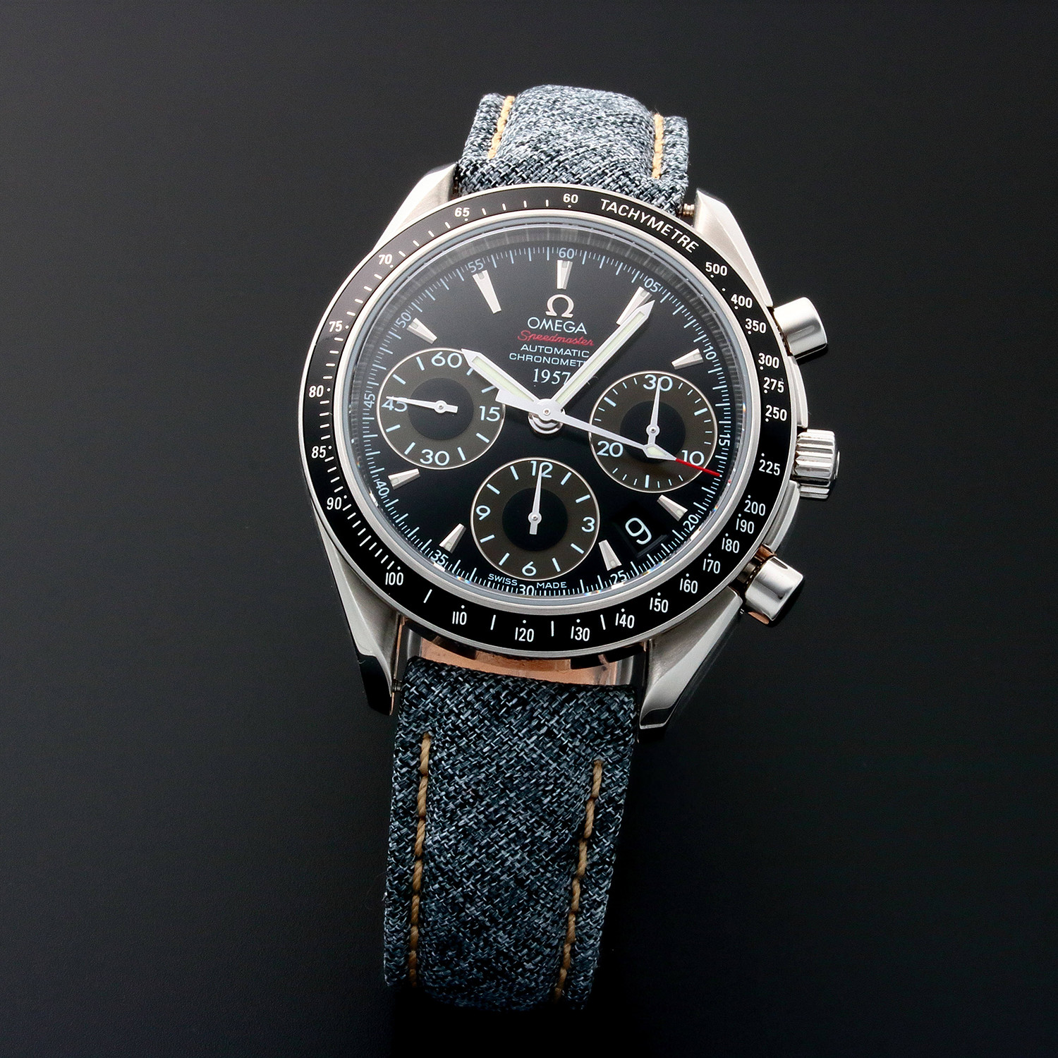 Omega Speedmaster Date Chronograph Automatic // 32334 // Pre-Owned ...