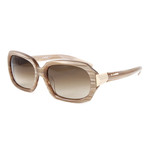 JS628S Sunglasses // Striped Beige