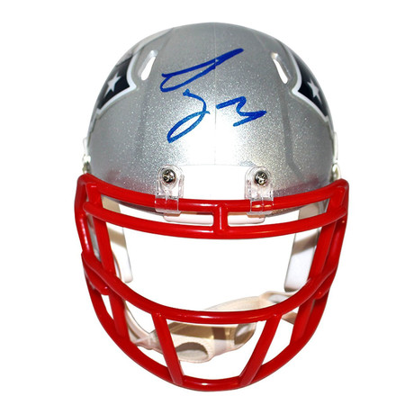 Sony Michel // Signed New England Patriots Mini Speed Helmet