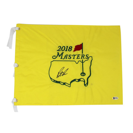 Patrick Reed // Signed 2018 Augusta National Masters Flag