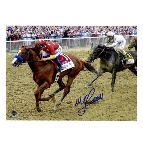 Signed Photo // 2018 Belmont Stakes // Mike Smith