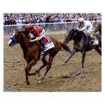 Signed Photo + Inscription // 2018 Belmont Stakes Triple Crown // Mike Smith
