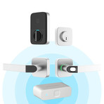 Ultraloq Combo // Fingerprint + Key Fob Two-Point Smart Lock // Satin Nickle (Smart Lock + WiFi Bridge)
