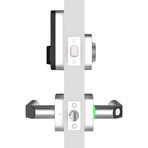 Ultraloq Combo // Fingerprint + Key Fob Two-Point Smart Lock // Satin Nickle (Smart Lock Only)