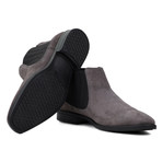 Water Resistant Suede Chelsea Boots // Grey (UK: 6)
