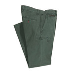 Michael Camper Canvas Trouser // Tailored Fit // Green Beret (32WX30L)