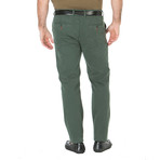 Michael Camper Canvas Trouser // Tailored Fit // Green Beret (30WX30L)