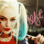 Harley Quinn "Eyes" // Margot Robbie Signed Photo // Custom Frame