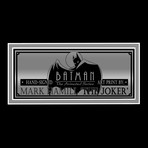 Joker Animated // Mark Hamill Signed Photo // Custom Frame