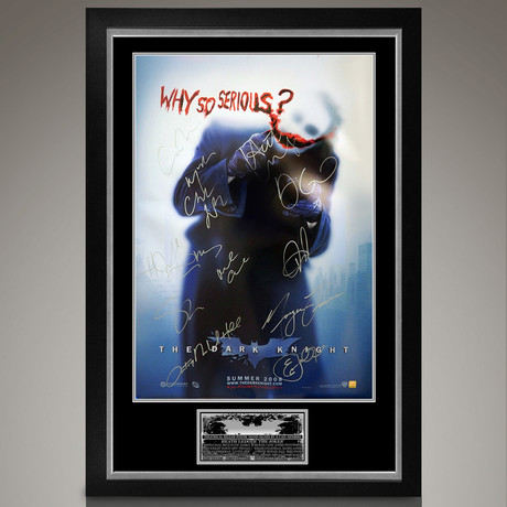 Dark Knight // Cast Signed Poster // Custom Frame