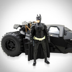 Batman Dark Knight // Christian Bale Signed Die Cast Batmobile // Custom Display