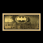 Batman The Dark Knight #1 // Stan Lee + David Finch Signed Comic // Custom Frame (Signed Comic Book Only)