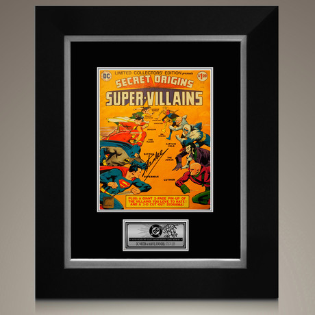 Oversized Secret Origins Super-Villains // Stan Lee Signed Comic // Custom Frame (Signed Comic Book Only)