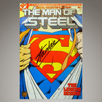 The Man of Steel Superman #1 // Stan Lee Signed Comic // Custom Frame (Signed Comic Book Only)