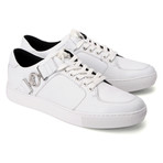 Buckled Lace-Up Sneaker // White (Euro: 39)