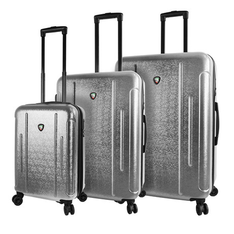 Manta Hardside Spinner Luggage // 3 Piece Set (Silver)