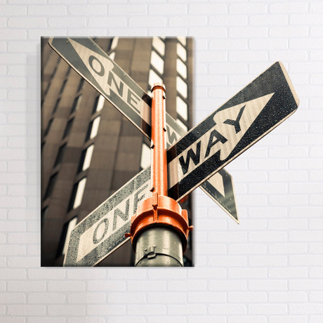 One Way // Mostic 3D Wrapped Canvas + Decal