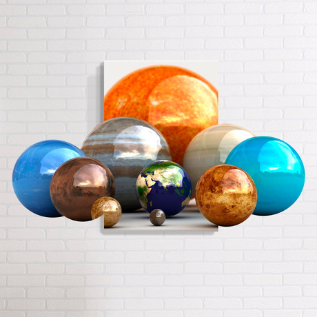 Planets // Mostic 3D Wrapped Canvas + Decal