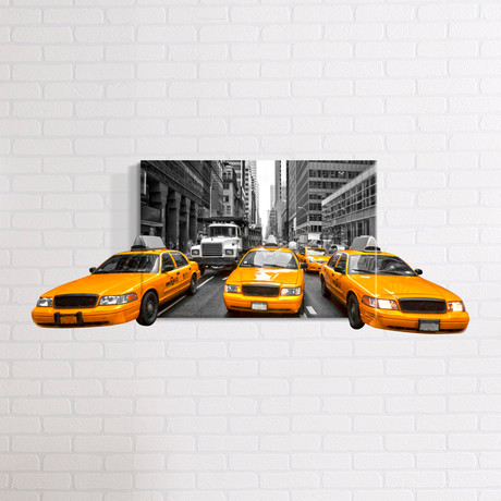 Taxi // Mostic 3D Wrapped Canvas + Decal