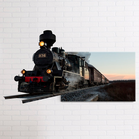 Train // Mostic 3D Wrapped Canvas + Decal