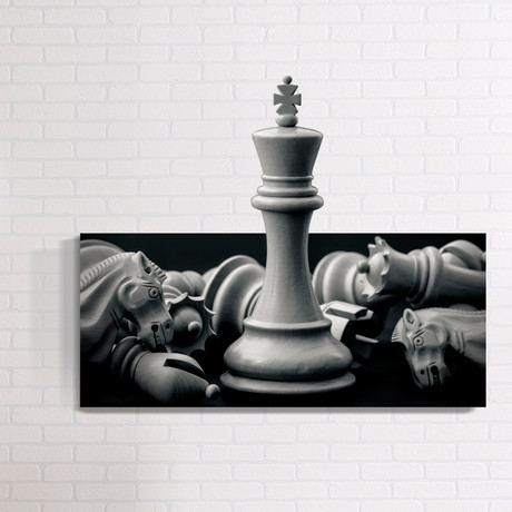 Chess Pieces // Mostic 3D Wrapped Canvas + Decal