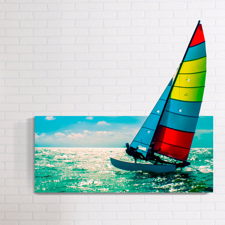 Sailboat // Mostic 3D Wrapped Canvas + Decal