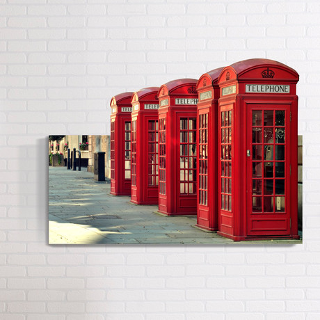 Telephone Booth // Mostic 3D Wrapped Canvas + Decal