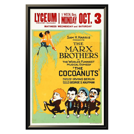 Marx Brothers // Cocoanuts 01 (15"W x 24"H x 1.5"D)