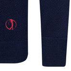 Across V-Neck Pullover // Navy (L)